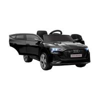 HOMCOM Voiture électrique Enfants sous Licence Audi e-tron Sportback, véhicule électrique 12V Max. 5 Km/h avec télécommande 2,4G, phares LED, Musique, klaxon, Port USB, MP3, Noir