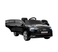 HOMCOM Voiture électrique Enfants sous Licence Audi e-tron Sportback, véhicule électrique 12V Max. 5 Km/h avec télécommande 2,4G, phares LED, Musique, klaxon, Port USB, MP3, Noir