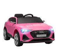 HOMCOM Voiture électrique Enfants sous Licence Audi e-tron Sportback, véhicule électrique 12V Max. 5 Km/h avec télécommande 2,4G, phares LED, Musique, klaxon, Port USB, MP3, Rose
