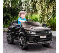 HOMCOM voiture électrique pour enfants avec télécommande musique jusqu'à 5 km/h Noir