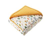 HOMDO Couverture Bébé Naissance 150x115cm en 100% Coton Couverture Minky Peluche Chaude Enveloppanté Enfant Fille et Garçon Lavable en Machine Pas Facile à Déformer pour Sièges Bébé Poussettes Lits