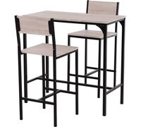 HOMdotCOM HOMdotCOM Table de bar avec 2 tabourets de bar