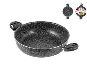 Home 2-Handle Saucepan with Stone Non-Stick Coating, Charcoal Colour, 20 cm