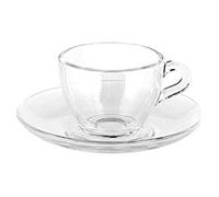 Home 6 Tasses À Café Avec Soucoupe Basic Verre 5822500