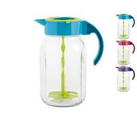 Home 7861300 Carafe avec bouchon et jauge de verre multicolore, 1,8 l, Glass