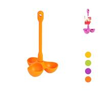 Home 8359500 Cuiseur à œufs, Silicone, multicolore, antiadhésive 3 places