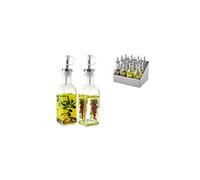 HOME 9336100 Lot de 12 bouteilles en verre Color Bouchon doseur Cc190 décoration de table