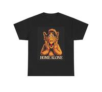 Home Alone Alf Funny Graphic T Shirt Vintage Heavy Cotton Tee