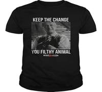 Home Alone Keep The Change You Filthy Animal Men's T-Shirt Unisex Black Tee Clothing S