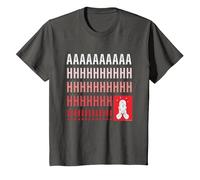 Home Alone Kevin McCallister “AAAAAHHHHHH!!!!!” Scream Funny T-Shirt, Enfant, Asphalte, 4 Ans