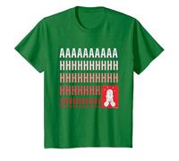 Home Alone Kevin McCallister “AAAAAHHHHHH!!!!!” Scream Funny T-Shirt, Enfant, Vert Kelly, 4 Ans