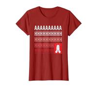 Home Alone Kevin McCallister “AAAAAHHHHHH!!!!!” Scream Funny T-Shirt, Femme, Canneberge, 3XL