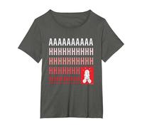 Home Alone Kevin McCallister “AAAAAHHHHHH!!!!!” Scream Funny T-Shirt, Femme Grandes Tailles, Asphalte, 5X