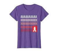Home Alone Kevin McCallister “AAAAAHHHHHH!!!!!” Scream Funny T-Shirt, Femme, Violet Chiné, S