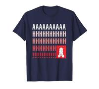 Home Alone Kevin McCallister “AAAAAHHHHHH!!!!!” Scream Funny T-Shirt, Homme, Bleu Marine, 5XL