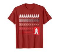 Home Alone Kevin McCallister “AAAAAHHHHHH!!!!!” Scream Funny T-Shirt, Homme, Canneberge, 3XL