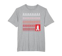 Home Alone Kevin McCallister “AAAAAHHHHHH!!!!!” Scream Funny T-Shirt, Homme Grandes Tailles, Gris Chiné, 6X Tall