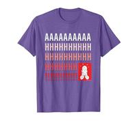 Home Alone Kevin McCallister “AAAAAHHHHHH!!!!!” Scream Funny T-Shirt, Homme, Violet Chiné, M