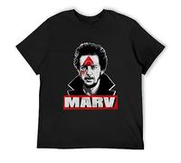 Home Alone Marv Iron Hit Booby Trap T-Shirt Graphic Top Printed Shirt Short-Sleeve Tee Mens Black 3XL