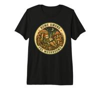 Home Among The Champignons Paresseux Cottagecore Forest T-Shirt Haut de Gamme