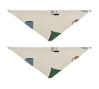 Home and Pet Supplies Bandanas pour chien Bonne respirabilité 2 pièces pour un cadeau que les animaux veulent s'habiller 76,2 x 30,5 cm