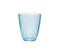 Home Arc Stripy Lot de 6 verres en verre bleu clair 31 cl