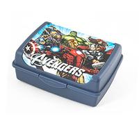 HOME Avengers Evergreen Porta Pranzo Bimbo, Porta Merenda in Plastica, Lunch Box, BPA Free, 17x13cm