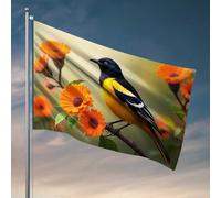 Home Bar Decor Orchid In Bloom: A Vibrant Floral Display Flag Funny House Decor Cave Man Bar (152 x 244 cm)