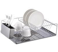 Home Basics Chrome Égouttoir à Vaisselle avec Plateau en Acier Inoxydable