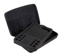 Home Battery Organizer Case - EVA, 40 x 27 x 9 cm Household Battery Holder with Hardshell | Waterproof Hard Organizer Box Bag, Large Capacity For AAA, AA, C, D, 9V Batteries, Black, Travel, Home