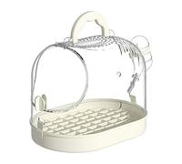Home Bird Cage avec plateau - Porte-voyage avec plateau - Cage à perroquet respirante avec boucle anti-fuite pour la maison, le bureau, les voyages, le camping - Cage de voyage avec plateau pour
