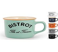 Home Bistro Lot de 2 Tasses à thé sans Soucoupe, Stone Ware, Multicolore, 6 unités ( Pack de 1)