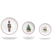 HOME Boîte à musique Service de table Coupe 18 pièces, Porcelaine