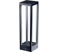Home Bollard - Poteau de jardin à LED à fixer au sol - Eclairage nocturne chaud 3000K 230V 15W 1590lm Safran - Gris foncé