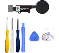 Home Bouton De Réparation Compatible Avec Iphone 7/8 / 7 Plus / 8 Plus Noir Bouton Principal Avec Câble Flexible Avec Cadre En Métal Préinstallé Et Kit D'outils Tournevis Inclus