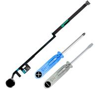 Home Button Compatible with iPad 7/iPad 8-Home Button Replacement with Flex Cable Connector-Incl. Screwdriver-Black.[D151]