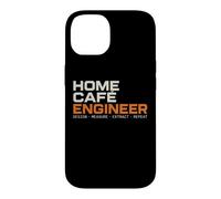 Home Cafe Engineer Espresso Coffee Barista Fan Coque pour iPhone 14