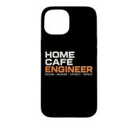 Home Cafe Engineer Espresso Coffee Barista Fan Coque pour iPhone 15