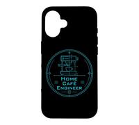 Home Cafe Engineer Espresso Coffee Barista Fan Coque pour iPhone 16