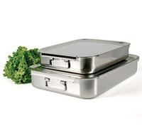 Home Catering Plat, Acier Inoxydable, 42 x 32 x 8 cm