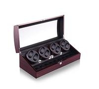 Home Chandelier 8+9 Automatic Wood Watch Winder Rotation Winders Deluxe Silent Motor with Lock Pine Box 5 Modes 2 Power Supply Mode-34×21.5×31cm Little Surprise