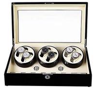Home Chandelier Automatic Watch Winder 6+7 Watches Automatic Watch Winder Storage Case Piano Paint Black Gloss Wrist Watch Winder Rotator Deluxe Silent Motor with Lock 2020 Little Surprise