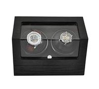 Home Chandelier Automatic Watch Winder for 2 Watches, Double Silent Watch Display Box Storage Case Black Little Surprise
