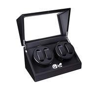 Home Chandelier Automatic Watch Winder for 4 Watches with Quiet Engine 5 Rotation Modes Leather Cushion Dustproof Little Surprise
