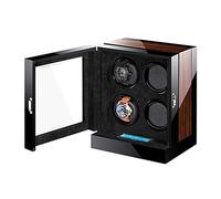 Home Chandelier Automatic Watch Winder for 4 Watches with Quiet Engine LED Lighting Anti-Magnetization Indicators Little Surprise