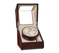 Home Chandelier Battery Powered Watch Winder Automatic 2 Watches,Axis Silent Watches Winders Display Box Storage Case Red Little Surprise