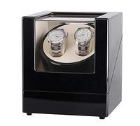 Home Chandelier Double Watch Winder for 2 Watches Display Box Wooden,Watch Winders for Automatic Watches 2 Watches Cases Watches Boxes Winders Storage Case Black Little Surprise