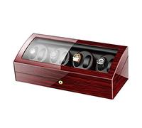 Home Chandelier Watch Winder 8+9, Battery Operated Silent Watches Winders Display Box Storage Case Red Little Surprise