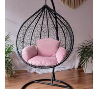 HOME CHIC Coussin cocon pour chaise suspendue, coussin pour hamac - Coussin pour balancelle cocon (rose clair)