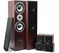 Home cinéma 5.0 - Fenton HF5W - Noyer - 335 Watts - Enceintes Tower, centrale et satellites